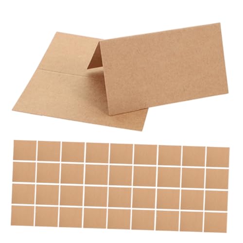 Ciieeo 100 Stück Tischkarten Für Hochzeiten Tischnummernkarten Blanko Namensschild Sitzplan Schild Für Hochzeit DIY Tischdekoration Bankett Party Braun von Ciieeo