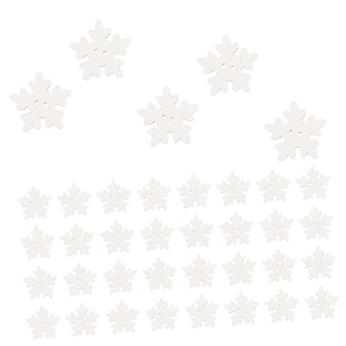 Ciieeo 100 Stück Weihnachts Holzknöpfe Bunte Diy Bastelknöpfe mit Cartoon Motiven Schneeflocke Tannenbaum Stern Robuste Nähknöpfe für Kleidung und Dekoration von Ciieeo