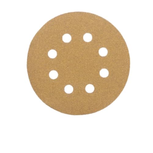 Ciieeo 100Stücke Klettschleifscheiben Sandpapier mit Körnung Staubfrei für Oberflächenbehandlung Dekorative Oberflächen Entgraten von Ciieeo
