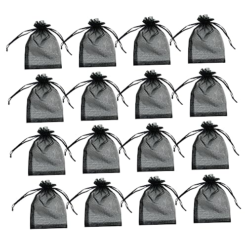 Ciieeo 100st Beam- -aufbewahrungstasche Danke Taschen Karte Überreiche Das Paket Plüsch Schier Durchsichtige Beutel Mit Kordelzug Klarsichtbeutel Für Flasche Erste Organza Black Ciieeo 100st Beam- -aufbewahrungstasche Danke Taschen Karte Überreiche Das Paket Plüsch Schier Durchsichtige Beutel Mit Kordelzug Klarsichtbeutel Für Flasche Erste Organza Black von Ciieeo