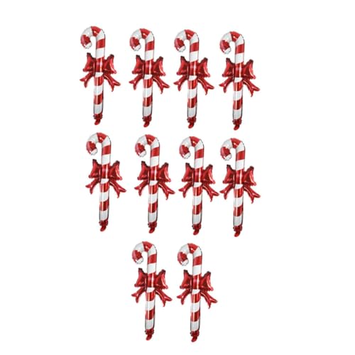 Ciieeo 10St aufblasbare Krücken Handballon für Weihnachten Weihnachtshandballon weihnachts party weihnachten party Outdoor-Dekor Kidcore-Kleidung aufblasbarer weihnachtsstock Partyzubehör von Ciieeo