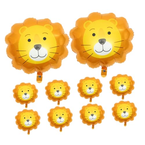 Ciieeo 10Stücke Löwenkopf Ballons Tierparty Deko Folienballons für Geburtstagsfeiern Lebendige Jungle Themen Dekorationen für Kinderpartys Ciieeo 10Stücke Löwenkopf Ballons Tierparty Deko Folienballons für Geburtstagsfeiern Lebendige Jungle Themen Dekorationen für Kinderpartys von Ciieeo