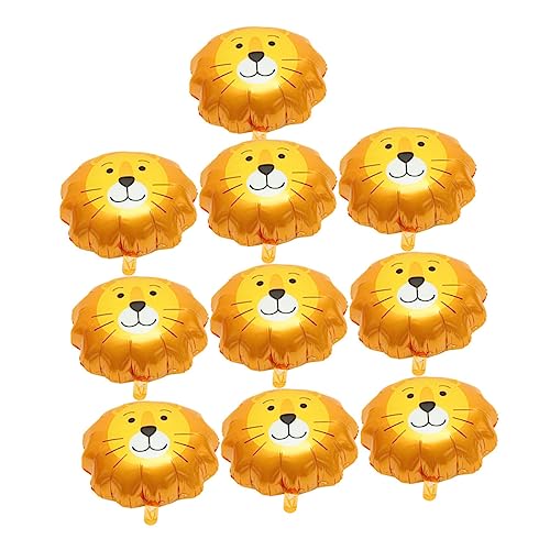 Ciieeo 10Stücke Löwenkopf Folienballons Cartoon Tier Ballons für Kindergeburtstag Partydekoration Leichtes Material Lustige Party Ciieeo 10Stücke Löwenkopf Folienballons Cartoon Tier Ballons für Kindergeburtstag Partydekoration Leichtes Material Lustige Party von Ciieeo