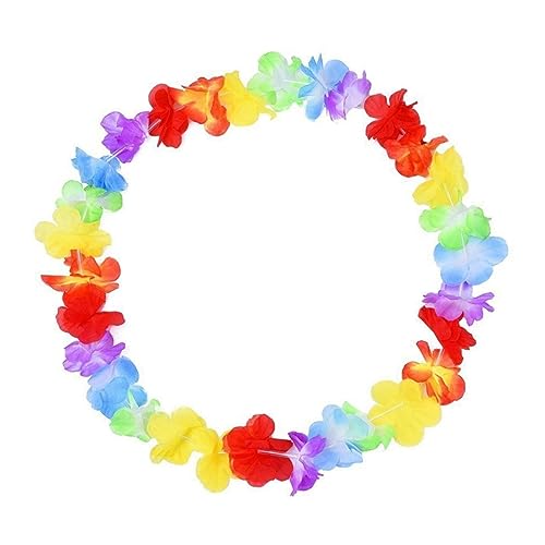 Ciieeo 10stücke Hawaii Blumenkränze Für Luau-Partys Bunte Leis-halsketten Als Strand-Accessoire Für Tropische Feiern Und Kostüme Für Dekoration Und von Ciieeo
