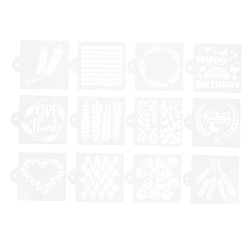 Ciieeo 12 Stück Brotmehl Vorlage Brotherstellung Sauerteig Schablone Kuchendekorationswerkzeuge Brotschablonen Für Sauerteig Keksschablonen Für Zuckerguss Sauerteig Design Tools Ciieeo 12 Stück Brotmehl Vorlage Brotherstellung Sauerteig Schablone Kuchendekorationswerkzeuge Brotschablonen Für Sauerteig Keksschablonen Für Zuckerguss Sauerteig Design Tools von Ciieeo