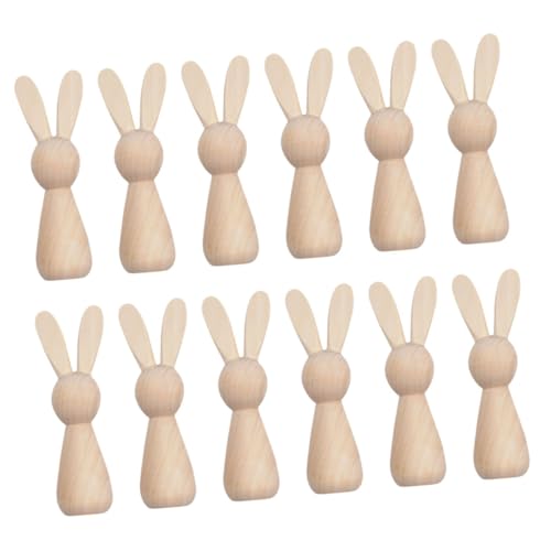 Ciieeo 12 Stück Holz Hase Ornament Blanko DIY Kleine Steckpuppen Unvollendetes Set Hasenstatue Hasenpuppe Bemalt Hasenstatue Figur Ostern Holzdekoration Hasendekoration Ciieeo 12 Stück Holz Hase Ornament Blanko DIY Kleine Steckpuppen Unvollendetes Set Hasenstatue Hasenpuppe Bemalt Hasenstatue Figur Ostern Holzdekoration Hasendekoration von Ciieeo