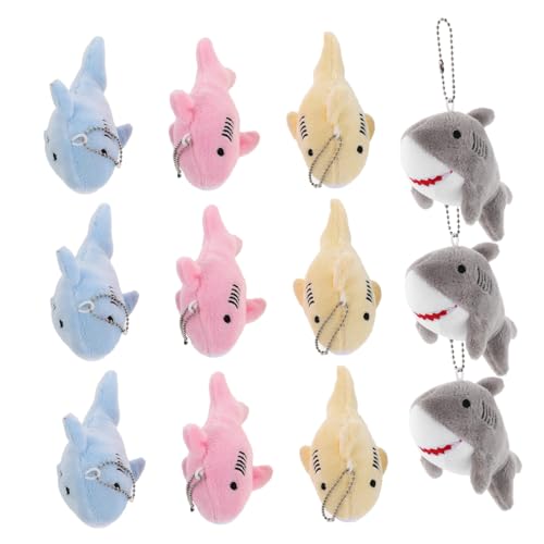 Ciieeo 12 Stück Plüsch Mini Hai Schlüsselanhänger Anhänger Weiche Kuscheltiere als Taschen- Rucksack Geldbörsencharms Robuste Metallbefestigung Bunte Meereswelt Party Mitgebsel für Ciieeo 12 Stück Plüsch Mini Hai Schlüsselanhänger Anhänger Weiche Kuscheltiere als Taschen- Rucksack Geldbörsencharms Robuste Metallbefestigung Bunte Meereswelt Party Mitgebsel für von Ciieeo