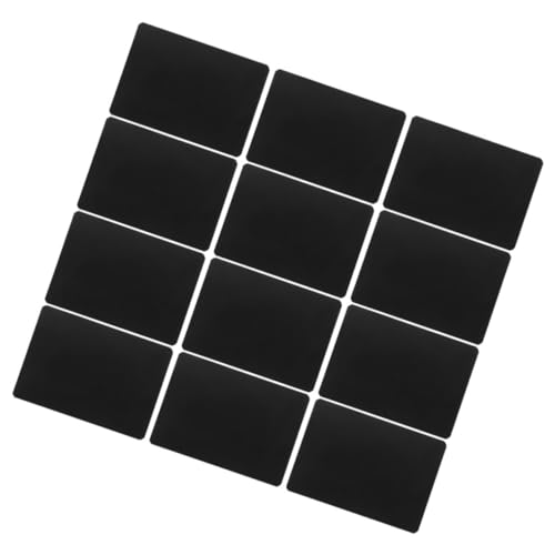 Ciieeo 12 Stück Preisschild Mini-boards Regaletiketten Zeichen Stichworte Planke Anzeige Bretter Mini-preistafeln Verkaufsständer Zum Schilder-display-tag Black Abs von Ciieeo