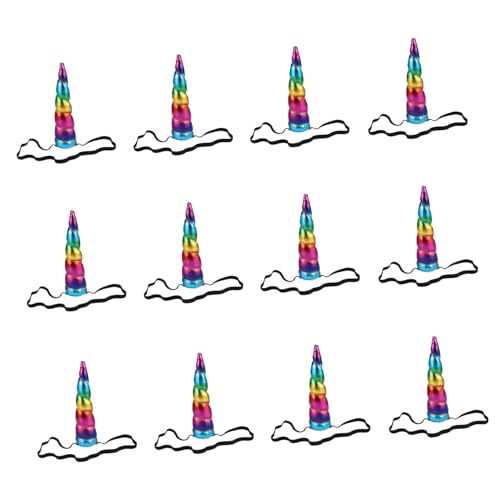 Ciieeo 12 Stück Teiliges Haarreif Rainbow Haarband Weihnachten Haar accessoire Leicht Langlebig für Mädchen Party Bühnenauftritt von Ciieeo