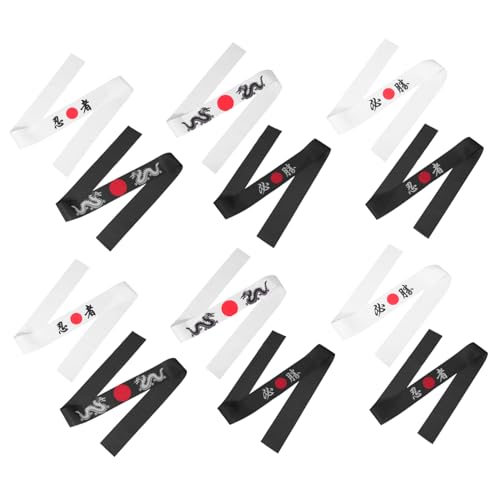 Ciieeo 12 Stück Teiliges Japanisches Stirnband mit Ninja Vielseitig für Karate Kochen Kostüm und Party Bequem Tragbar für Erwachsene Traditionell Inspiriertes Design Ciieeo 12 Stück Teiliges Japanisches Stirnband mit Ninja Vielseitig für Karate Kochen Kostüm und Party Bequem Tragbar für Erwachsene Traditionell Inspiriertes Design von Ciieeo