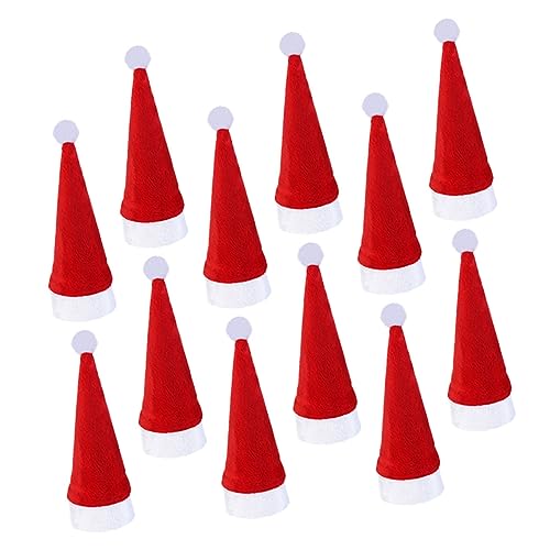Ciieeo 12 Stück Teiliges Mini Weihnachtsmützen Set Mini Santa Claus Hüte als Tischdeko Wiederverwendbar und Vielseitig für Silberbesteckhalter Flaschenverschluss Lollipop Deko und Kleine Ciieeo 12 Stück Teiliges Mini Weihnachtsmützen Set Mini Santa Claus Hüte als Tischdeko Wiederverwendbar und Vielseitig für Silberbesteckhalter Flaschenverschluss Lollipop Deko und Kleine von Ciieeo
