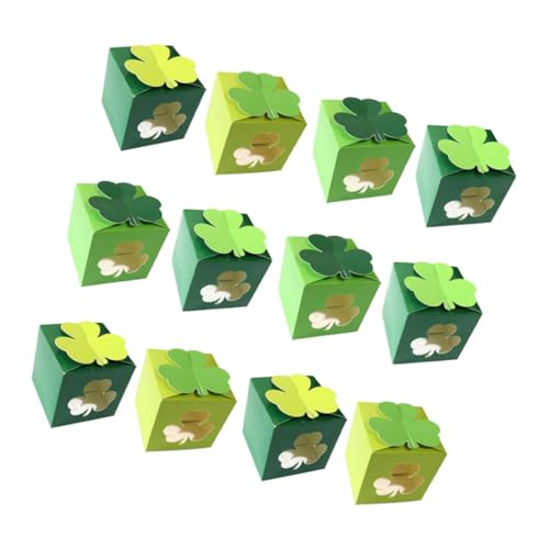 Ciieeo 12 Stück Teiliges Shamrock Süßigkeitenbox für Patrick's Day Papiertüten für Leckereien und für Feierliche Anlässe Selbst Zusammenbaubar mit Fensterdesign Ciieeo 12 Stück Teiliges Shamrock Süßigkeitenbox für Patrick's Day Papiertüten für Leckereien und für Feierliche Anlässe Selbst Zusammenbaubar mit Fensterdesign von Ciieeo