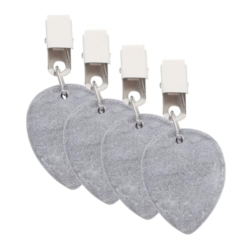 Ciieeo 12 Stück Teiliges Tischdeckenbeschwerer aus Grauem Marmor Tropfenförmige Tischdeckenklammern mit Metallclip rutschfeste Dekoration für Outdoor Party Garten Hochzeit und Buffet von Ciieeo