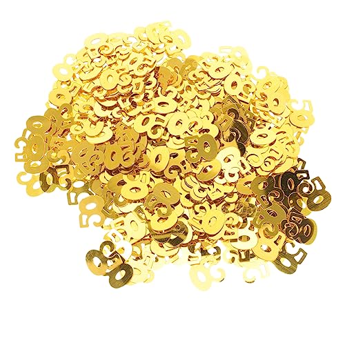 Ciieeo Konfetti Streuer Zum Jahrestag 1200 Stück Zahl 50 Goldene Pailletten Für Geburtstag von Ciieeo