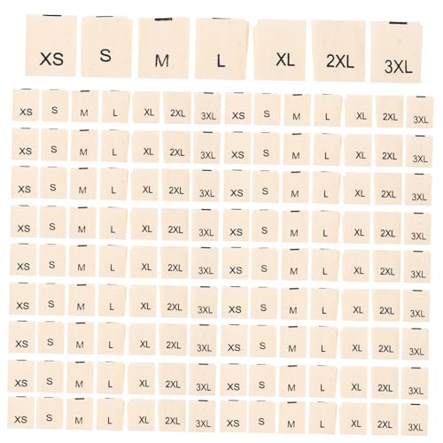 Ciieeo 1400 Stück Teiliges Bestickte Baumwollgrößenetiketten Weiche Waschbeständige Klare Kleidungsgrößenaufnäher Xs Beige Langlebige Stofflabels zum Nähen für Alltagskleidung Ciieeo 1400 Stück Teiliges Bestickte Baumwollgrößenetiketten Weiche Waschbeständige Klare Kleidungsgrößenaufnäher Xs Beige Langlebige Stofflabels zum Nähen für Alltagskleidung von Ciieeo