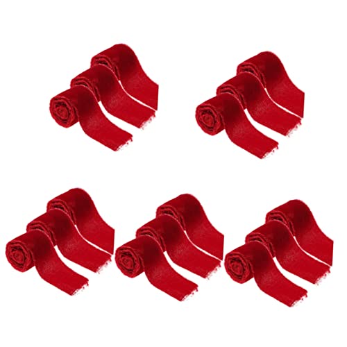 Ciieeo 15 Rollen Samtband Reißen Brautsträuße Band Geschenkband Hutband Weihnachts-ripsbänder Hochzeits-diy-band Fransen-chiffonband Ballonband Schleife Kuchen Verpackungs Band Polyester Ciieeo 15 Rollen Samtband Reißen Brautsträuße Band Geschenkband Hutband Weihnachts-ripsbänder Hochzeits-diy-band Fransen-chiffonband Ballonband Schleife Kuchen Verpackungs Band Polyester von Ciieeo