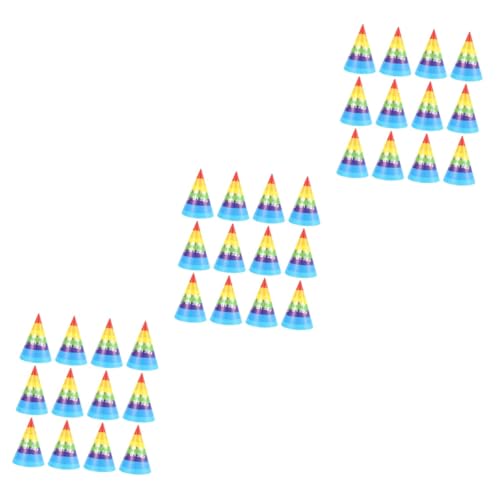 Ciieeo 150 Stk Geburtstagsmützen für Kinder Partykronenhüte Geburtstagspapier Festival-Papierhut ausgefallen festlich stutzenhalter Partyhüte für Kindergeburtstage Geburtstagshut Partyhut von Ciieeo