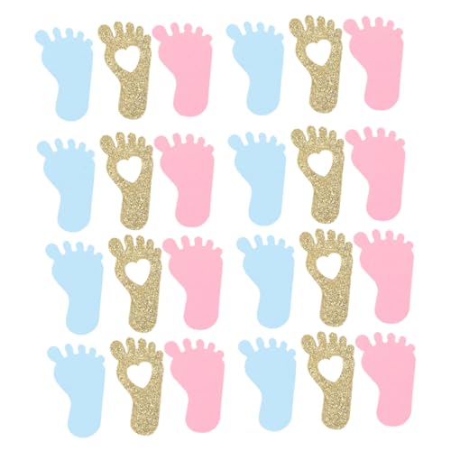 Ciieeo 150 Stück Teiliges Babyfüße Konfetti Buntes Glänzendes Papiergeflitter für Babyparty Geburtstag Tischdeko und Fest Leichtes Kreatives Streudeko für Familienfeiern Ciieeo 150 Stück Teiliges Babyfüße Konfetti Buntes Glänzendes Papiergeflitter für Babyparty Geburtstag Tischdeko und Fest Leichtes Kreatives Streudeko für Familienfeiern von Ciieeo