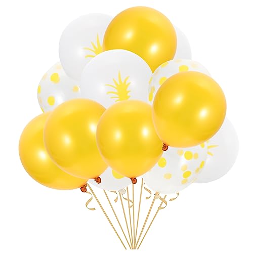 Ciieeo 15St Ananas-Latexballon klare Luftballons tropische Ballongirlande Spiral- hawaii party dekoration sommerdeko Luftballons im Hawaii-Stil Festival dekorativer Ballon Emulsion Yellow Ciieeo 15St Ananas-Latexballon klare Luftballons tropische Ballongirlande Spiral- hawaii party dekoration sommerdeko Luftballons im Hawaii-Stil Festival dekorativer Ballon Emulsion Yellow von Ciieeo