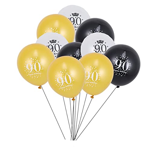 Ciieeo 15St Partyzubehör Konfetti-Luftballons schwarz 90 Zahlenballons Partyballons Ballon für die Party Emulsion einstellen Kuchen schmücken Mann Dekorationen von Ciieeo