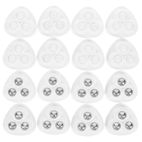 Ciieeo 16 Stück Lenkrollen Speicherräderaufkleber selbstklebende Rollenräder Rollen für Möbelbeine selbstklebendes Universalrad Möbelräder kleine Werkzeugwagenräder Geräterad Plastik Weiß von Ciieeo