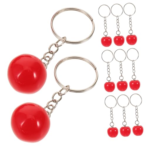 Ciieeo 16 Stück Teiliges Realistischer Schlüsselanhänger aus Resin Kreative Tomatenanhänger Langlebig und Kratzfest Praktische Taschen und Autoschlüssel Dekoration für Partys und Alltag von Ciieeo