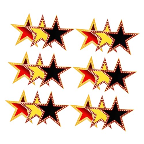 Ciieeo 18 Blatt Teiliges Rote Pappsterne aus Beschichtetem Karton Vielseitige Partydekorationen und Fotokabinen-requisiten Stabile Papier-stern-ausschnitte für Filmabende Pinnwand und Ciieeo 18 Blatt Teiliges Rote Pappsterne aus Beschichtetem Karton Vielseitige Partydekorationen und Fotokabinen-requisiten Stabile Papier-stern-ausschnitte für Filmabende Pinnwand und von Ciieeo