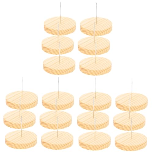 Ciieeo 18 Sätze Holzbasis -ornament Häkelpuppen-display-basis Puppenanzeigehalter Aufbewahrungsständer Für Häkelpuppen Modellpuppen Mit Ständer Tragbares Schaugestell Für Puppen Metall von Ciieeo