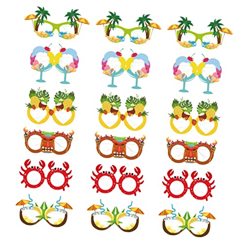 Ciieeo 18Stücke Papier Partybrillen für Lustige Hawaii Brillen für Strandparty und Fotoshootings Kreative Dekoration Leicht und Haltbar Ciieeo 18Stücke Papier Partybrillen für Lustige Hawaii Brillen für Strandparty und Fotoshootings Kreative Dekoration Leicht und Haltbar von Ciieeo