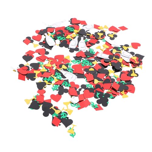Ciieeo 1Packung Poker Theme Konfetti Las Vegas Dekoration für Partys Langlebiges und Wiederverwendbares Konfetti für Tischdekoration und DIY Projekte von Ciieeo