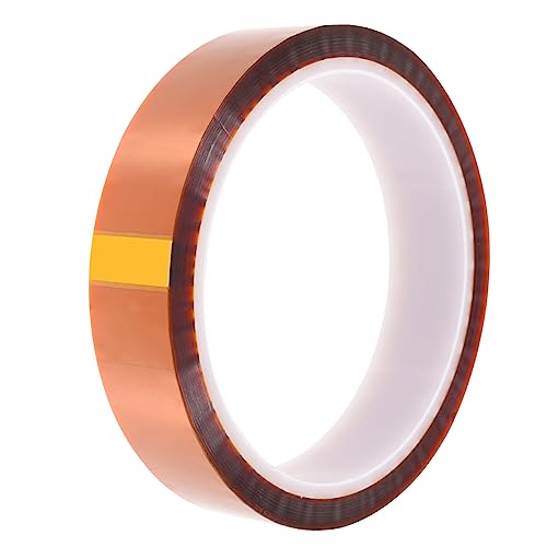 Ciieeo 1Rolle Hochtemperatur Klebeband Hitzebeständig Tragenresistent für Elektronische Komponenten Versiegelungsmaschinen Langlebig Einfach zu Verwenden von Ciieeo