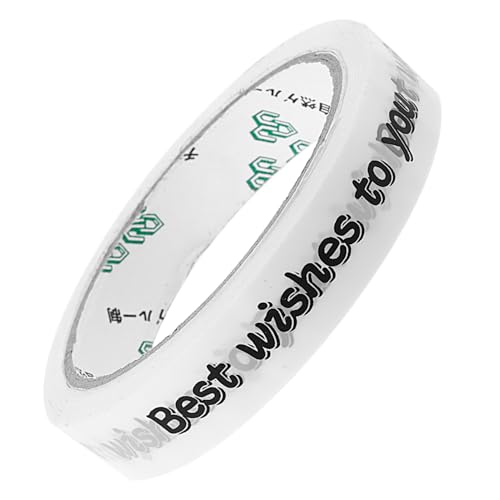 Ciieeo 1Rolle Klebeband Zum Abdichten Geschenkverpackungsband Für DIY Bastelbedarf Beutelverschlussband Klebeband Für Scrapbooking Kreative Projekte Wishes To von Ciieeo