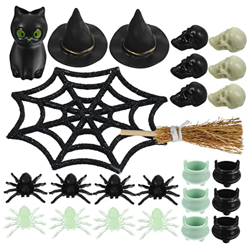 Ciieeo 1Satz Halloween Figuren Teiliges DIY Zubehör Für Puppenhaus Dekoration Langlebige Kunststoffornamente Für Kreative Szenen Und Gartenkunst Für Halloween Feiern von Ciieeo