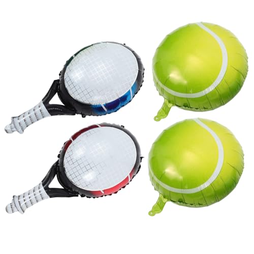 Ciieeo 1Satz Schlägerset Teiliges Set aus Langlebigen Folienballons für Tennis Junggesellenabschiede und Geburtstagsfeiern Partydekorationen für Unvergessliche von Ciieeo