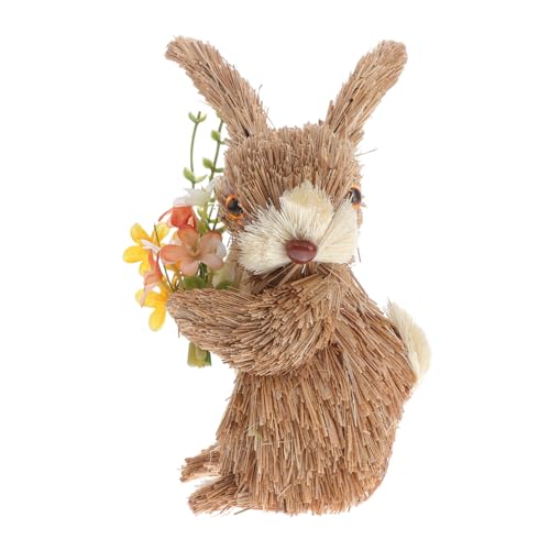 Ciieeo 1Stück Handgewebtes Strohkaninchen Natürliche Tierverzierung für Stilvolle Wohnräume und Geruchlos für Schlafzimmer Wohnzimmer und Schreibtische Ciieeo 1Stück Handgewebtes Strohkaninchen Natürliche Tierverzierung für Stilvolle Wohnräume und Geruchlos für Schlafzimmer Wohnzimmer und Schreibtische von Ciieeo