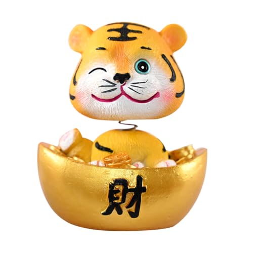Ciieeo 1pc Harz Handwerk Tiger Wohnkultur Exquisite Tiger Schmücken Für Desktop Auto Decor Einzigartige 2022 Neue Jahr von Ciieeo