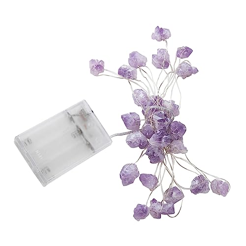 Ciieeo 1stück Lichterkette Mit Amethyst-design Dekorative -beleuchtung Für Weihnachten Innen Und Außendekoration Batteriebetrieben Einfache Installation Festliche Atmosphäre Lämpchen von Ciieeo