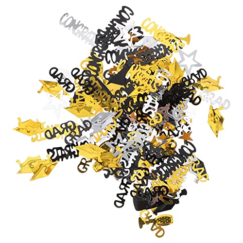 Ciieeo 2 Packungen Abschlussfeier Konfetti Chic Tischdekoration für Graduierungsfeiern Glitzernde Deko für Unvergessliche Party Schwarz Gold und Silber Ciieeo 2 Packungen Abschlussfeier Konfetti Chic Tischdekoration für Graduierungsfeiern Glitzernde Deko für Unvergessliche Party Schwarz Gold und Silber von Ciieeo