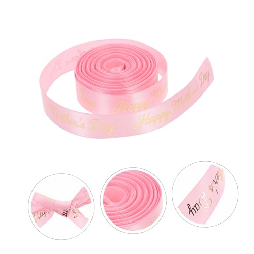 Ciieeo 2 Rollen Dekoratives Muttertagsband mit Elegantem Goldfolie Breit Vielseitiges Polyester Geschenkband für Verpackung Blumensträuße Bastelarbeiten Pinkes Schleifenband Ciieeo 2 Rollen Dekoratives Muttertagsband mit Elegantem Goldfolie Breit Vielseitiges Polyester Geschenkband für Verpackung Blumensträuße Bastelarbeiten Pinkes Schleifenband von Ciieeo