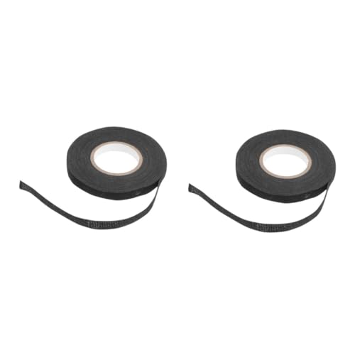 Ciieeo 2 Rollen Fuzzy Fleece Kabelbaum Klebeband Geräuschdämpfendes Selbstklebendes Textilklebeband für Kabelverbindungen Fixierungen Hitzebeständig Abriebfest Einfach Zuzuschneiden von Ciieeo
