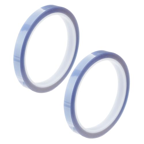 Ciieeo 2 Rollen Hitzebeständiges Klebeband Klebrig Unschmelzbar Hoch Wärmeübertragungsband Doppelseitiges Klebeband Strapazierfähig Trans-tape Thermal- Streifen Heizband Blau Das Haustier von Ciieeo