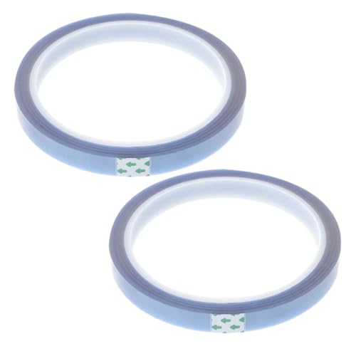 Ciieeo 2 Rollen Hochtemperatur Klebeband Hitzebeständiges Sublimationstape für Elektronik und Druck Rückstandsfreies Wärmeband für Leiterplatten und DIY Projekte von Ciieeo
