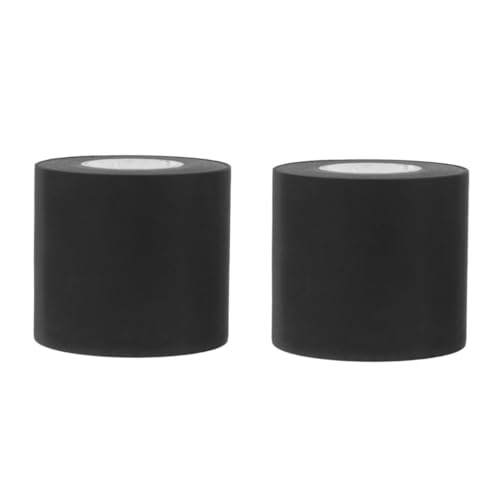 Ciieeo 2 Rollen Klebeband für Klimaanlagen Isolierung Abdeckung Rohr wickeln schwer hitzebeständiges klebeband energiesparend Brandschutzband klimaanlage dichtband Kabelband PVC Black von Ciieeo