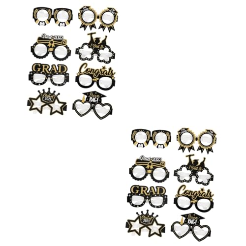 Ciieeo 2 Sätze Abschlussfeier Brillen Aus Papier Lustige Foto Requisiten Für Graduierungsparty Kreative Accessoires Für Erinnerungsfotos Und Feierlichkeiten 16 Stück * 2 Ciieeo 2 Sätze Abschlussfeier Brillen Aus Papier Lustige Foto Requisiten Für Graduierungsparty Kreative Accessoires Für Erinnerungsfotos Und Feierlichkeiten 16 Stück * 2 von Ciieeo