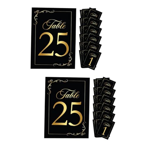 Ciieeo 2 Sätze Tischkarte Digitale Karte Gruß Zahlenkarten Hochzeitsdekor Schreibtisch Ort Karten Mit Hochzeitstischnummern Tischnummern Für Bankette Tisch Nummer Papierstau 30 Stück * 2 von Ciieeo