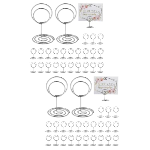 Ciieeo 2 Sätze Tischkartenhalter Aus Stabile Fotohalter Für Hochzeiten Postkarten Und Memos Einfach Zu Bedienen Langlebig Und Vielseitig Einsetzbar 50 Stück * 2 von Ciieeo