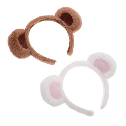 Ciieeo 2 Stück Bärenohren Stirnband für Damen Plüsch Tierohren Haarreif zum Schminken und Waschen Des Gesichts Süßes Kostüm Zubehör für Partys und Cosplay Ciieeo 2 Stück Bärenohren Stirnband für Damen Plüsch Tierohren Haarreif zum Schminken und Waschen Des Gesichts Süßes Kostüm Zubehör für Partys und Cosplay von Ciieeo