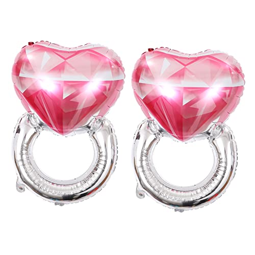Ciieeo 2 Stück Ballon mit Diamantring Ehering Ballon Hochzeitsballon Verlobungsballons hochzeitsdeko hochzeitsluftballons Brautduschenballon valentinstag luftballons Aluminiumfolie Rosa Ciieeo 2 Stück Ballon mit Diamantring Ehering Ballon Hochzeitsballon Verlobungsballons hochzeitsdeko hochzeitsluftballons Brautduschenballon valentinstag luftballons Aluminiumfolie Rosa von Ciieeo