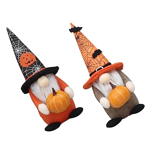 Ciieeo 2 Stück Dekorative GNOME Puppen Herbst Deko für Halloween und Erntedankfest Tischfigur mit Kürbis und Fledermaus für Partys und Feierliche Anlässe Ciieeo 2 Stück Dekorative GNOME Puppen Herbst Deko für Halloween und Erntedankfest Tischfigur mit Kürbis und Fledermaus für Partys und Feierliche Anlässe von Ciieeo