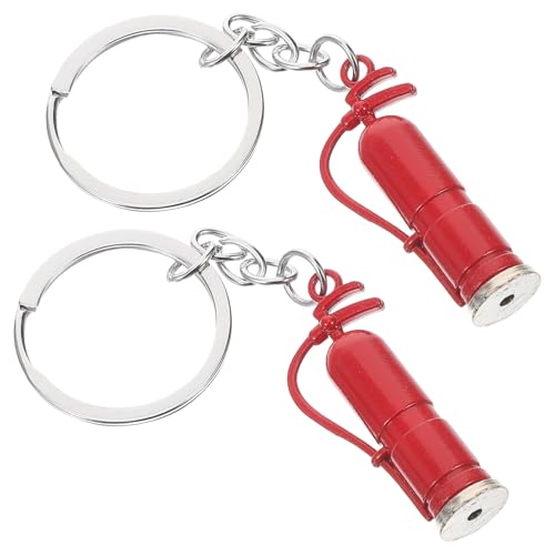 Ciieeo 2 Stück Feuerwehr Schlüsselanhänger Mini Feuerlöscher Anhänger Schlüsselhalter für Rucksack Handtasche Praktischer und Dekorativer Schlüsselring Ciieeo 2 Stück Feuerwehr Schlüsselanhänger Mini Feuerlöscher Anhänger Schlüsselhalter für Rucksack Handtasche Praktischer und Dekorativer Schlüsselring von Ciieeo